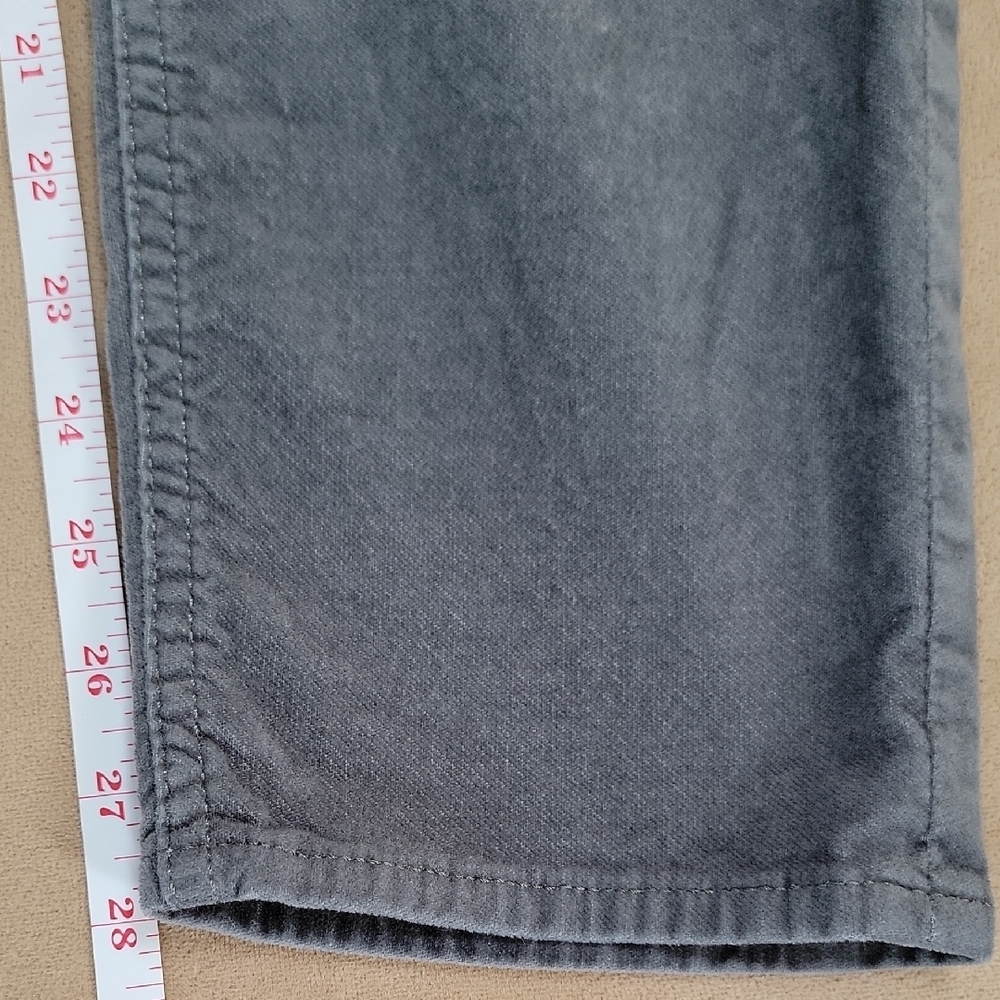 Loft Gray Velour Straight Leg Jeans Size 14 EUC - Picture 7 of 7